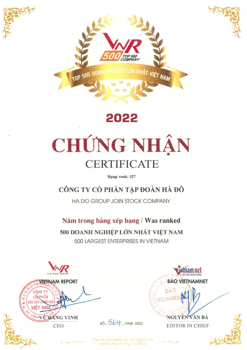 Top 500 doanh nghiệp lớn nhất Việt Nam 2022