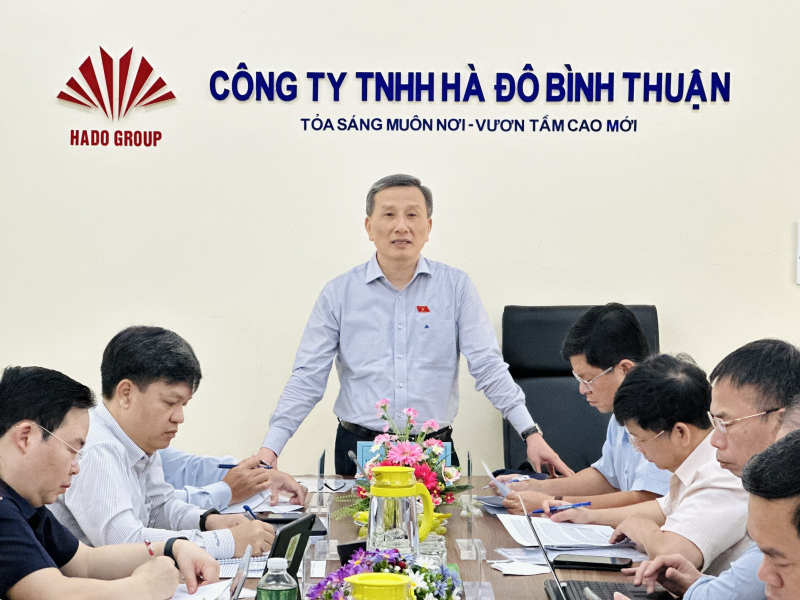Đoàn giám sát của Ủy ban Thường vụ Quốc hội làm việc với Nhà máy điện mặt trời Hồng Phong 4