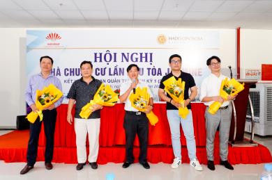 Tổ chức thành công hội nghị nhà chung cư lần đầu tòa Jasmine (dự án Hado Centrosa Garden)