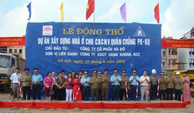 LỄ ĐỘNG THỔ DỰ ÁN NHÀ Ở CHO CÁN BỘ CNV QUÂN CHỦNG PK-KQ