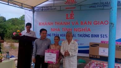 TẬP ĐOÀN HÀ ĐÔ TRAO TẶNG NHÀ TÌNH NGHĨA NHÂN NGÀY 27/7