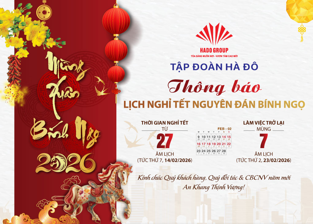 Thông báo lịch nghỉ tết nguyên đán Bính Ngọ 2026