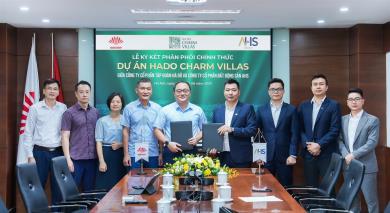 Tập đoàn Hà Đô ký kết hợp tác AHS Property phân phối chính thức Hado Charm Villas