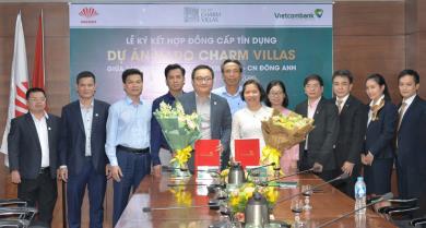 VIETCOMBANK TRỞ THÀNH ĐƠN VỊ CẤP TÍN DỤNG CHO DỰ ÁN HADO CHARM VILLAS 