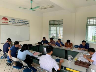 Đoàn công tác Sở Công Thương tỉnh Nghệ An thăm, làm việc tại Nhà máy thủy điện Nậm Pông