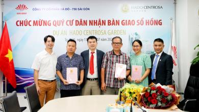 Tập đoàn Hà Đô trao sổ hồng đợt 1 khu căn hộ cao cấp cho cư dân Hado Centrosa Garden