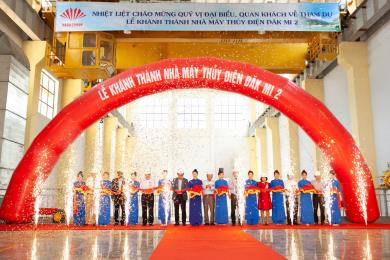 Tập đoàn Hà Đô khánh thành nhà máy thủy điện Đăk Mi 2 công suất 147 MW tại Quảng Nam