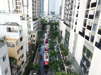 Diễn tập Phương án phòng cháy chữa cháy và Cứu nạn Cứu hộ tại dự án Hado Centrosa Garden