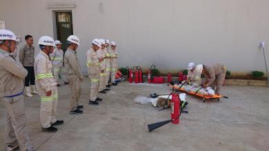 Nhà máy Thủy điện Đăk Mi 2 diễn tập phòng cháy chữa cháy