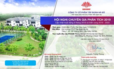 Thư mời tham dự hội nghị chuyên gia phân tích 2019