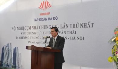 TẬP ĐOÀN HÀ ĐÔ TỔ CHỨC THÀNH CÔNG HỘI NGHỊ TRÙ BỊ CỤM NHÀ CHUNG CƯ LẦN THỨ NHẤT CHUNG CƯ 183 HOÀNG VĂN THÁI