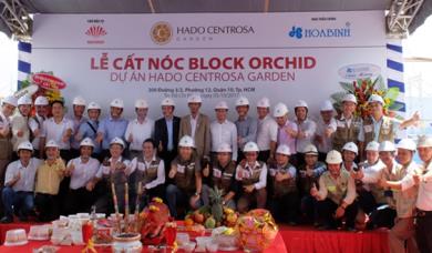 DỰ ÁN HADO CENTROSA GARDEN CẤT NÓC BLOCK ORCHID VƯỢT TIẾN ĐỘ 3 THÁNG