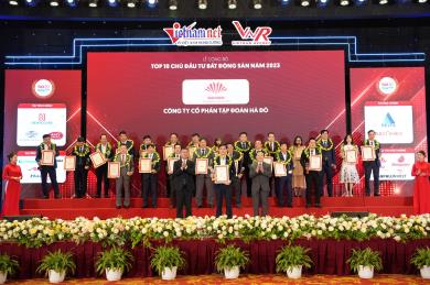 Tập đoàn Hà Đô tiếp tục được tôn vinh Top 10 Chủ đầu tư bất động sản Việt Nam 2023