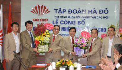 TẬP ĐOÀN HÀ ĐÔ TRAO QUYẾT ĐỊNH BỔ NHIỆM QUYỀN TỔNG GIÁM ĐỐC VÀ PHÓ TỔNG GIÁM ĐỐC