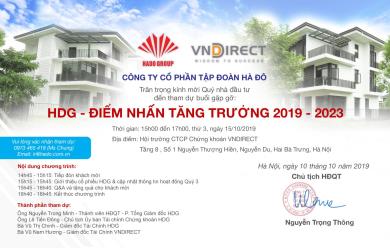 Thư mời Hội nghị nhà đầu tư 2019