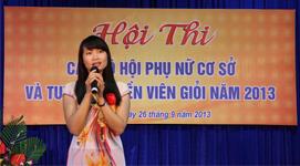 Hội phụ nữ Hà Đô tham gia hội thi Cán bộ phụ nữ cơ sở và Tuyên truyền viên giỏi Viện KH-CN Quân sự năm 2013