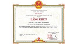  Tập đoàn Hà Đô đón nhận bằng khen của Thủ tướng Chính phủ