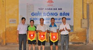 Bế mạc Giải Bóng bàn chào mừng Kỷ niệm 25 năm ngày thành lập Tập đoàn