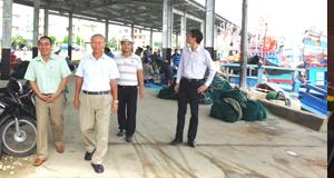 Ông Nguyễn Trọng Thông - Chủ tịch HĐQT kiêm Tổng Giám đốc Tập đoàn Hà Đô đi thăm và kiểm tra dự án tại Nha Trang