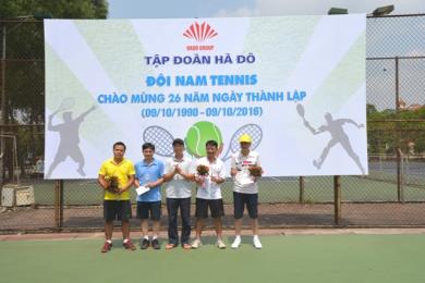  Tập đoàn Hà Đô tổ chức thành công giải Đôi nam Tennis Kỷ niệm 26 năm ngày thành lập Tập đoàn