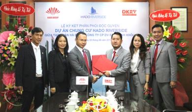 LỄ KÝ KẾT PHÂN PHỐI ĐỘC QUYỀN DỰ ÁN CHUNG CƯ HADO RIVERSIDE GIỮA TẬP ĐOÀN HÀ ĐÔ VÀ CÔNG TY CP DV BĐS DANH KHÔI VIỆT
